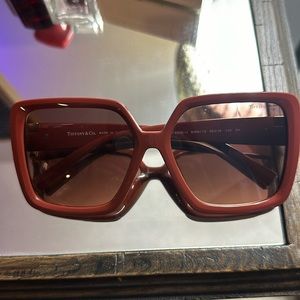 Burgandy square Tiffany’s Sunglasses